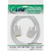 InLine DVI-D-kabel 24+1 stekker/stekker DVI Dual Link wit/goud 3m