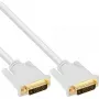 InLine DVI-D-kabel 24+1 stekker/stekker DVI Dual Link wit/goud 5 m
