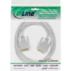 InLine DVI-D-kabel 24+1 stekker/stekker DVI Dual Link wit/goud 2m