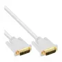 InLine DVI-D-kabel 24+1 stekker/stekker DVI Dual Link wit/goud 2m