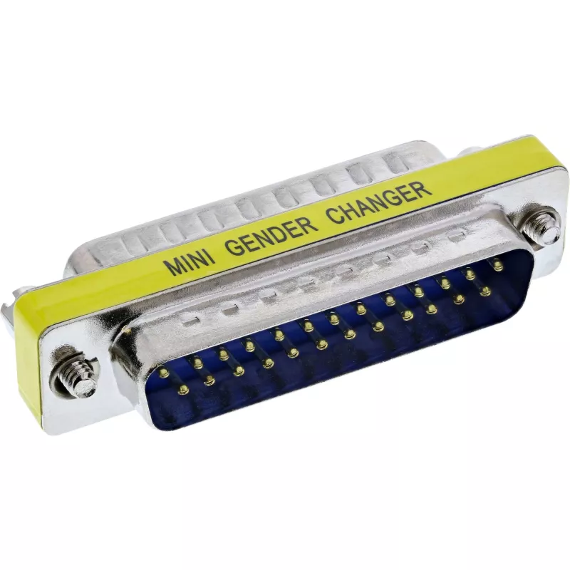InLine mini-adapter 25-polig Sub-D stekker naar stekker