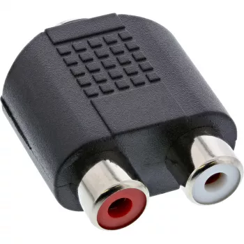 Audio-adapter 3,5 mm bus, female stereo / 2x cinch, female InLine 99346