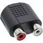 Audio-adapter 3,5 mm bus, female stereo / 2x cinch, female InLine 99346