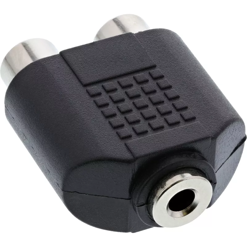 Audio-adapter 3,5 mm bus, female stereo / 2x cinch, female InLine 99346