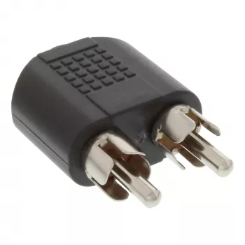 Audio-adapter 3,5 mm jack bus stereo / 2x cinch stekker InLine 99343