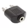 Audio-adapter 3,5 mm jack bus stereo / 2x cinch stekker InLine 99343