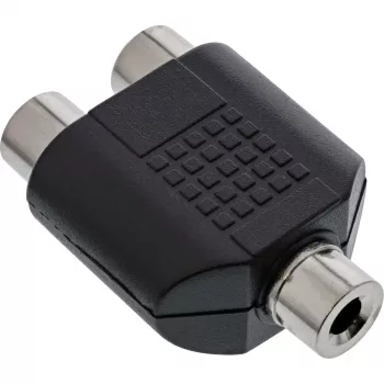 Audio-adapter 3,5 mm jackbus mono / 2x cinch bus InLine 99338