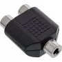 Audio-adapter 3,5 mm jackbus mono / 2x cinch bus InLine 99338
