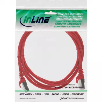 InLine patchkabel F/UTP Cat.5e rood 1m