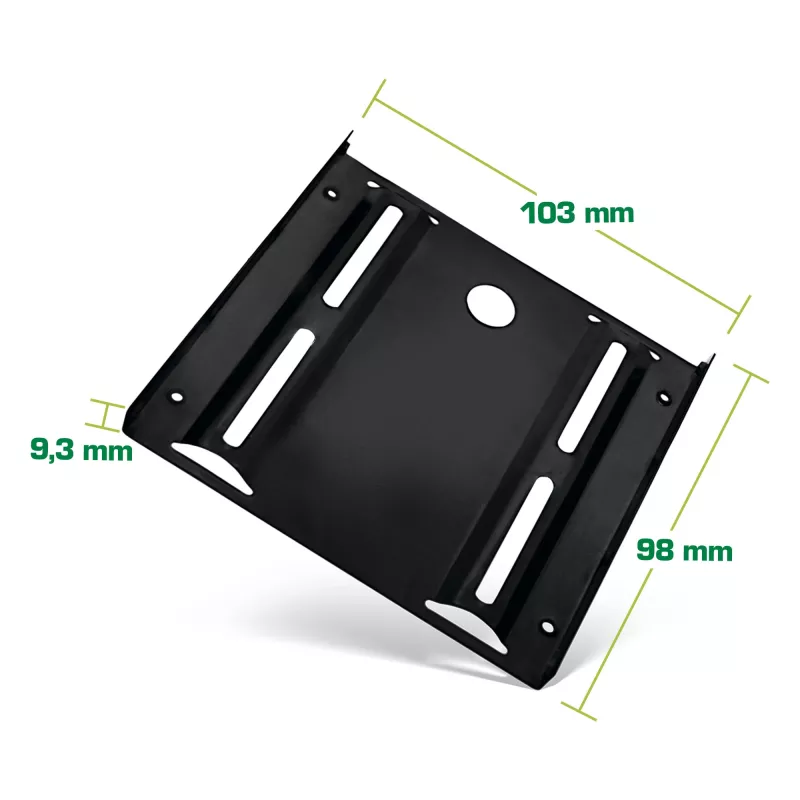 InLine HDD/SSD-montageframe, 2,5 inch naar 3,5 inch, met schroeven, zwart