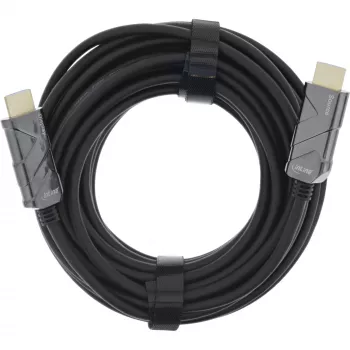 InLine HDMI AOC-kabel, Ultra High Speed HDMI-kabel, 8K4K, zwart, 100m