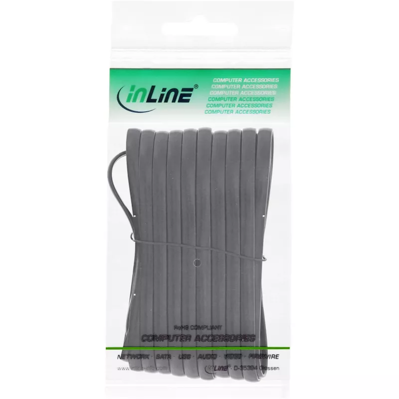 InLine modulaire kabel RJ12 stekker / stekker 6P6C 10 m