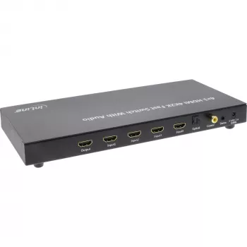 InLine 4×1 HDMI 4K-switch met audio