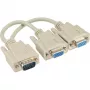 InLine VGA Y-kabel HD15 stekker / 2x HD15 bus 0,2 m
