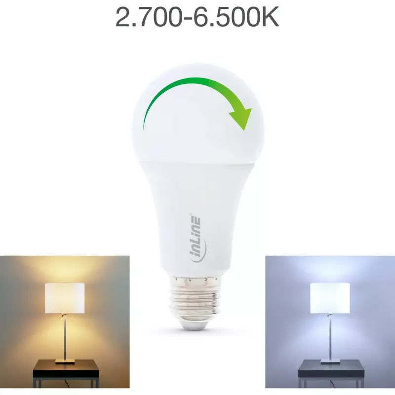 InLine SmartHome LED-lamp RGB E27, 900LM
