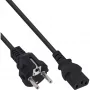 InLine 35-pack bulkverpakking netkabel, CEE 7/7 recht / 3-pol. IEC C13