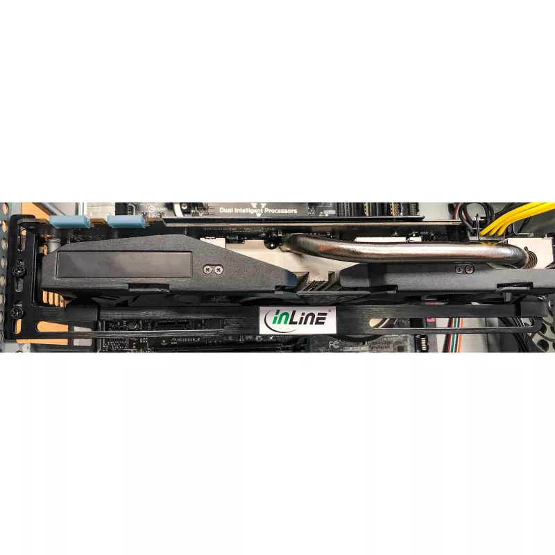 GPU-videokaart steunbeugel InLine 59955 zwart