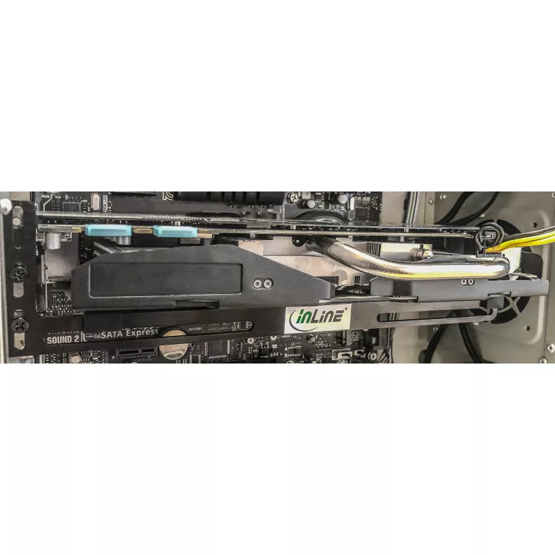 GPU-videokaart steunbeugel InLine 59955 zwart