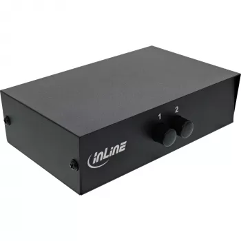 InLine AV-schakelaar manueel 2-poorts 3x cinch IN/OUT composite zwart