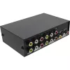 InLine AV-switch manueel 4-poorts 3x RCA IN/OUT composite zwart