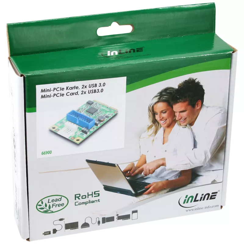 InLine Mini-PCIe-kaart 2x USB 3.0