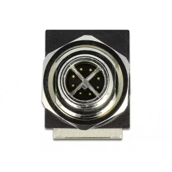 Netwerkadapter DeLOCK M12 8-polig X-gecodeerd stekker naar RJ45-bus