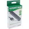 InLine USB 2.0 4-poorts hub, USB-A stekker naar 4x USB-A bus, kabel 15cm