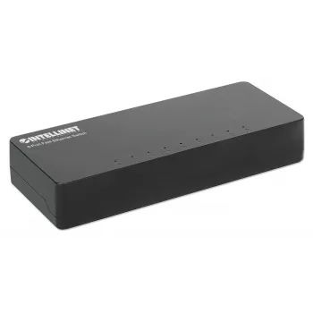 Intellinet 8-poorts Fast Ethernet-switch desktopformaat, kunststof, IEEE 802.3az (Energy Efficient Ethernet), zwart
