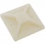 Kabelbinderhouders zelfklevend InLine 25×25 mm, beige, 10-pack