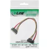 InLine SATA data- en stroomkabel SATA 6Gb/s stekker / bus 0,30m