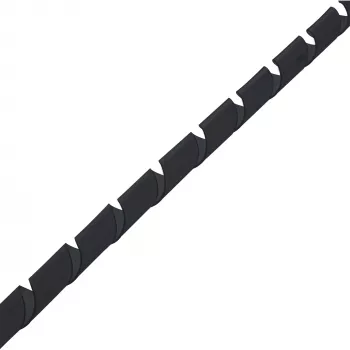 Spiraalkabelmantel InLine 10 m, zwart, 25 mm diameter