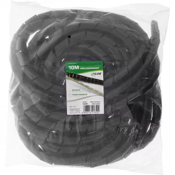 Spiraalkabelmantel InLine 10 m, zwart, 25 mm diameter