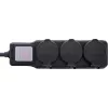InLine 16493P stroomverlenging 5 m 3 AC-uitgang(en) zwart