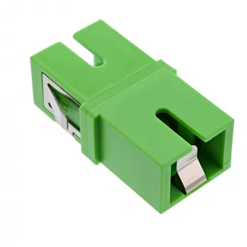 Glasvezeladapter InLine 89992G simplex SC/SC SM groen
