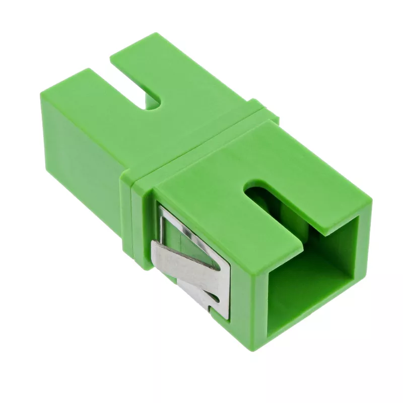 Glasvezeladapter InLine 89992G simplex SC/SC SM groen