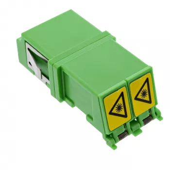Glasvezeladapter InLine 89989O LC/LC SM bus/bus groen