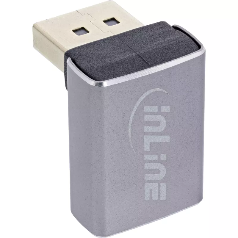 InLine 17291G kabel-gender-changer DisplayPort grijs, zwart