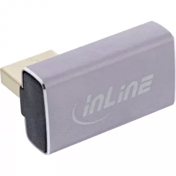 DisplayPort-schakelaar InLine 17291I grijs zwart goudbedekt