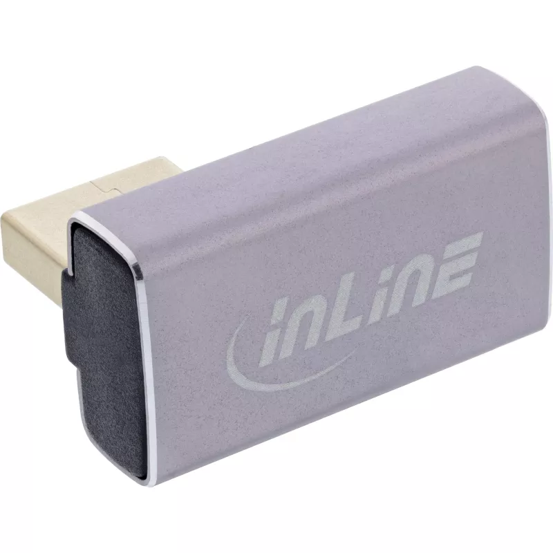 DisplayPort-schakelaar InLine 17291I grijs zwart goudbedekt