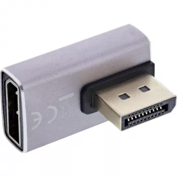 DisplayPort gender changer InLine 17291H grijs zwart goudbedekt