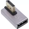 DisplayPort gender changer InLine 17291H grijs zwart goudbedekt