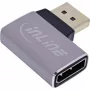 InLine 17291D kabel gender changer DisplayPort grijs, zwart