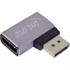 InLine 17291D kabel gender changer DisplayPort grijs, zwart