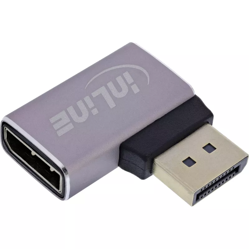 InLine 17291D kabel gender changer DisplayPort grijs, zwart