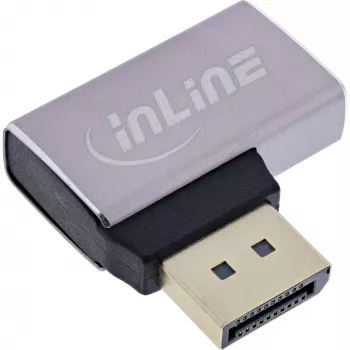 InLine 17291E kabel gender changer DisplayPort grijs, zwart