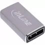 DisplayPort gender changer InLine 17291A grijs goud gecoat