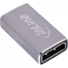 DisplayPort gender changer InLine 17291A grijs goud gecoat