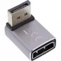 InLine 17291F DisplayPort 1.4-adapter, male/female, 90 graden naar beneden, 8K
