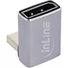 InLine 17291F DisplayPort 1.4-adapter, male/female, 90 graden naar beneden, 8K