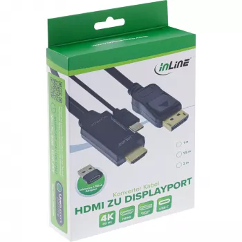 Actieve videoconverter InLine 17162I 3840x2160 HDMI naar DisplayPort
